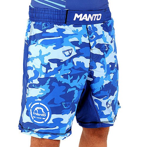 Abverkauf MANTO fight shorts CAMO blue