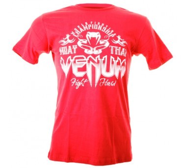 Sale Venum MuayThai Champion Tshirt  Red