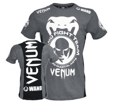 Venum Wand team Shockwave tee gray black