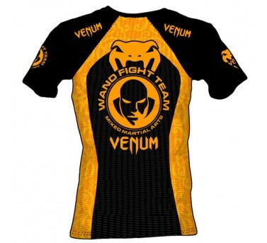 Sale Venum Wand Training Shirt Black Yellow dry fit