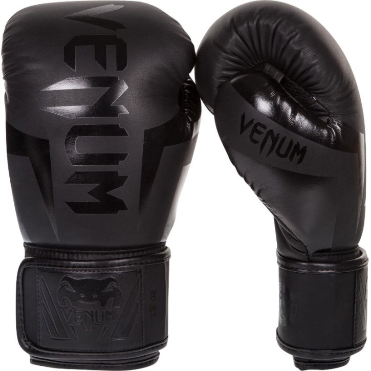Venum Elite boxing gloves Neo Matte Black