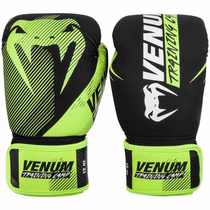 Venum Training Camp 2.0 Boxing Gloves Black Neo Yellow
