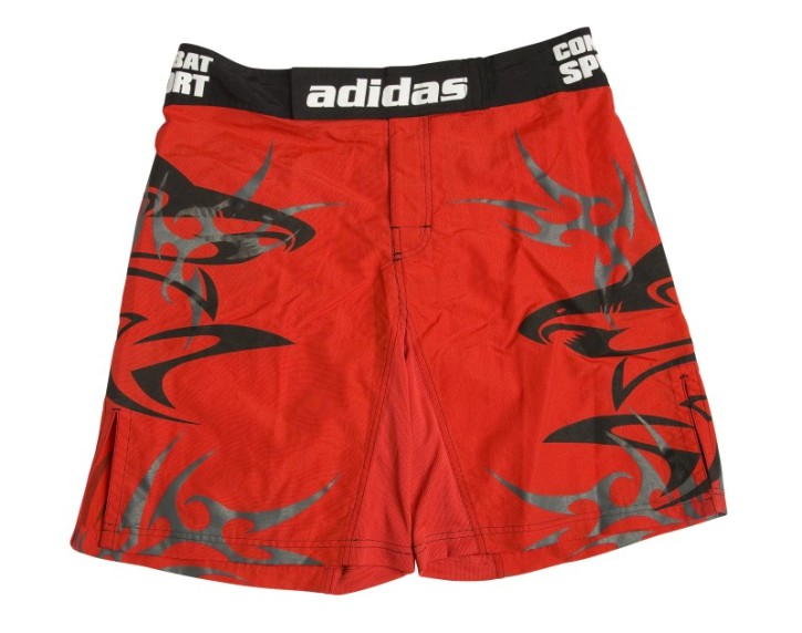 Sale Adidas Shark MMA Fightshort Red Black
