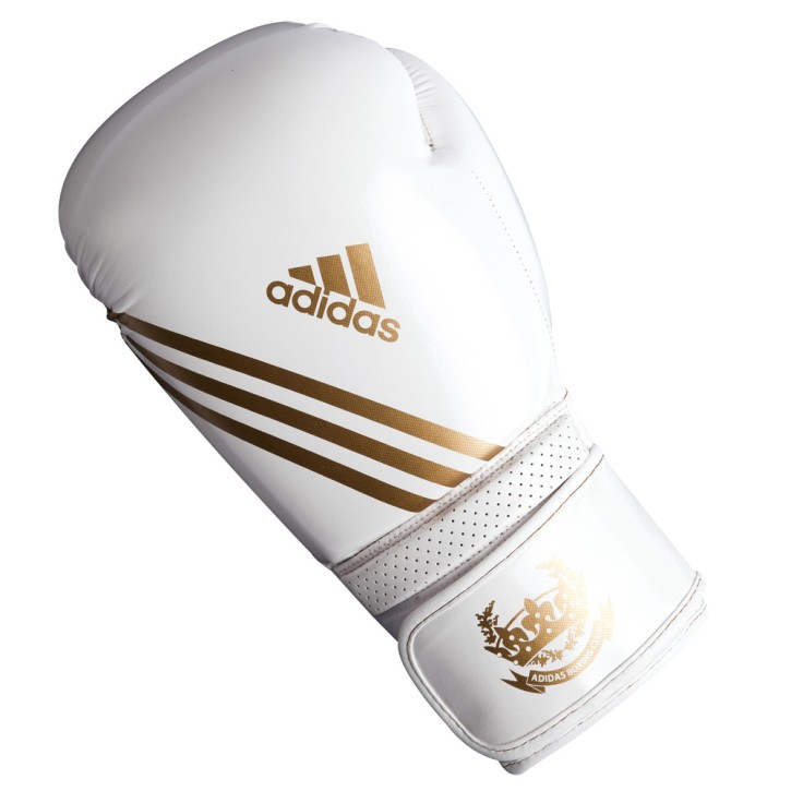 Adidas Hybrid Aero Tech White Gold Fitness Boxing Glove