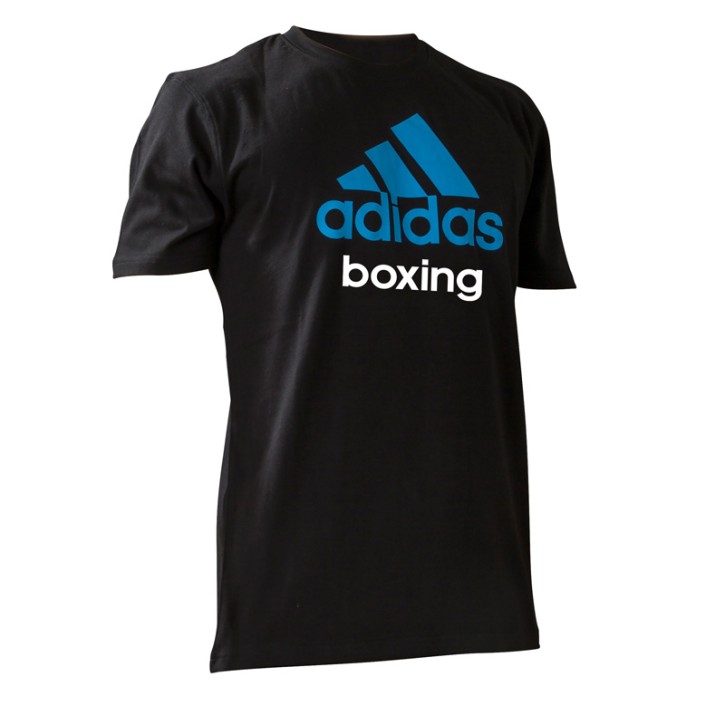 Abverkauf Adidas Community Boxing Shirt Black Solar Blue