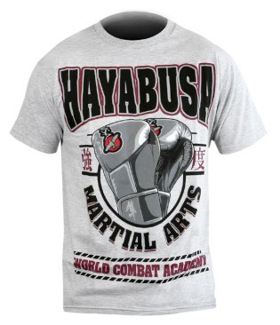 Abverkauf Hayabusa Academy Shirt grey crimson Gr.XL