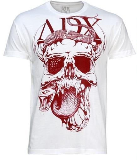 Sale ADX Rattled Destroyed Off White TShirt Size XXL