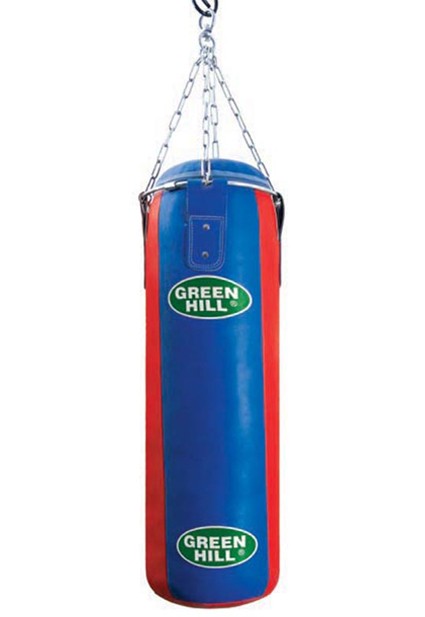 Green Hill imitation leather punching bag filled 120 cm