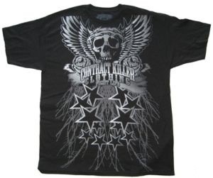 Sale Contract Killer Clothing Wings and Things Shirt black