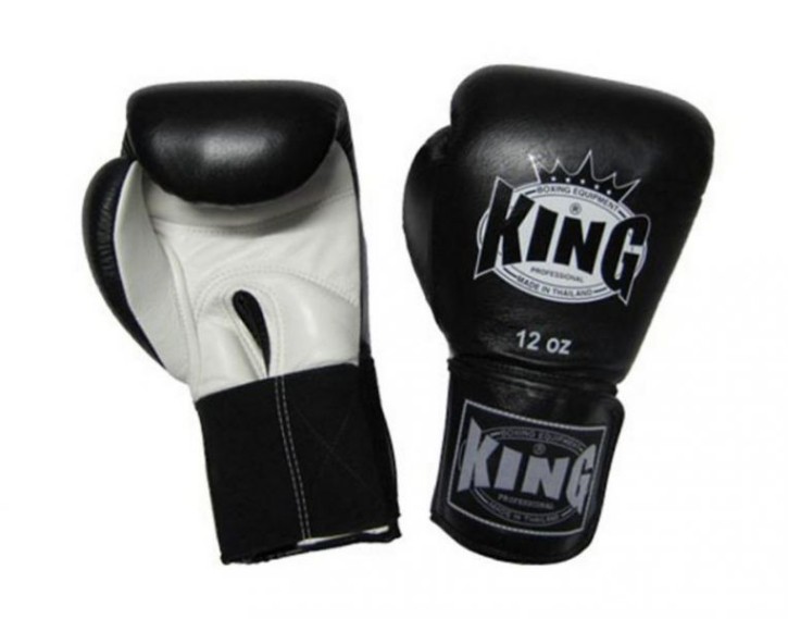 KING Boxhandschuhe Leder schwarz BGK-3