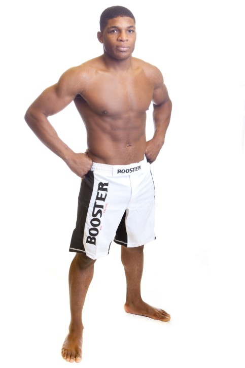 Booster Octagon MMA Trunks BOCT 2 white black