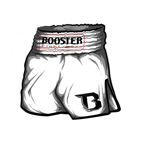 Sale Booster TBS Pro Range white Thai boxing pants