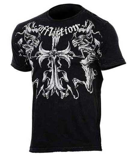 Abverkauf Affliction Jump T-Shirt Black