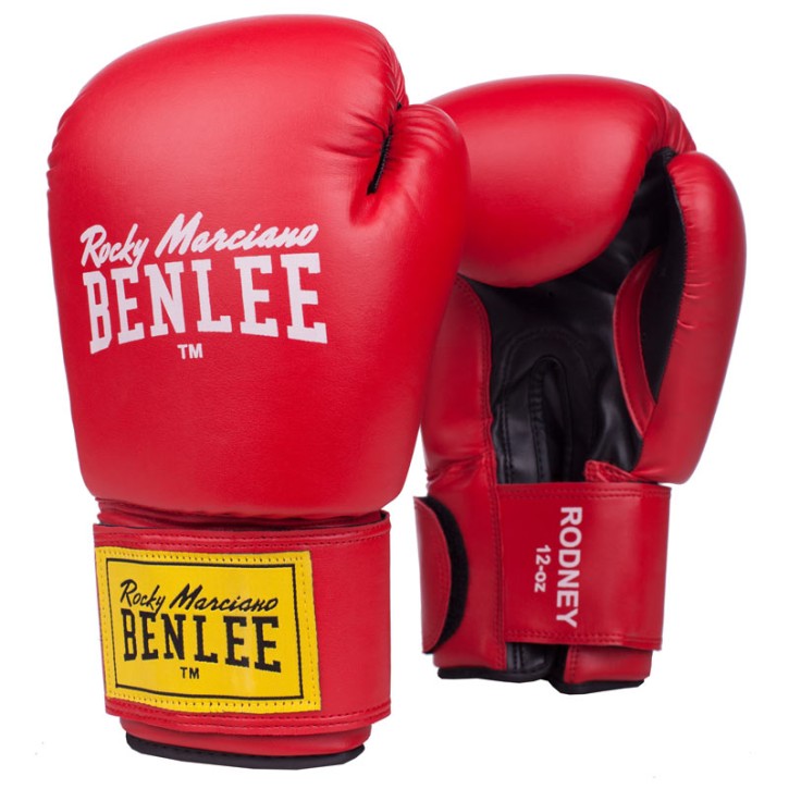Benlee Artif. Leather Boxing Gloves Rodney Red Black