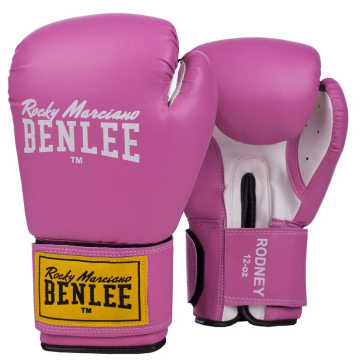 Benlee Artif. Leather Boxing Gloves Rodney Pink White