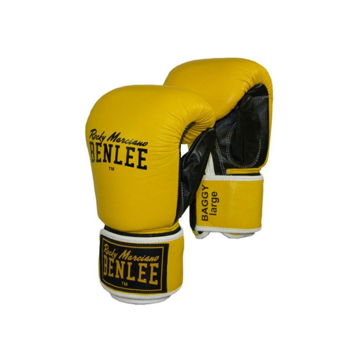Benlee Baggy Leather Bag Mitts Yellow Black
