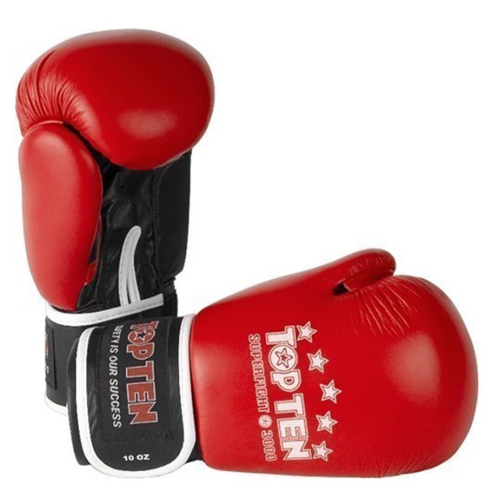 Top Ten SUPERFIGHT 3000 leather boxing gloves red