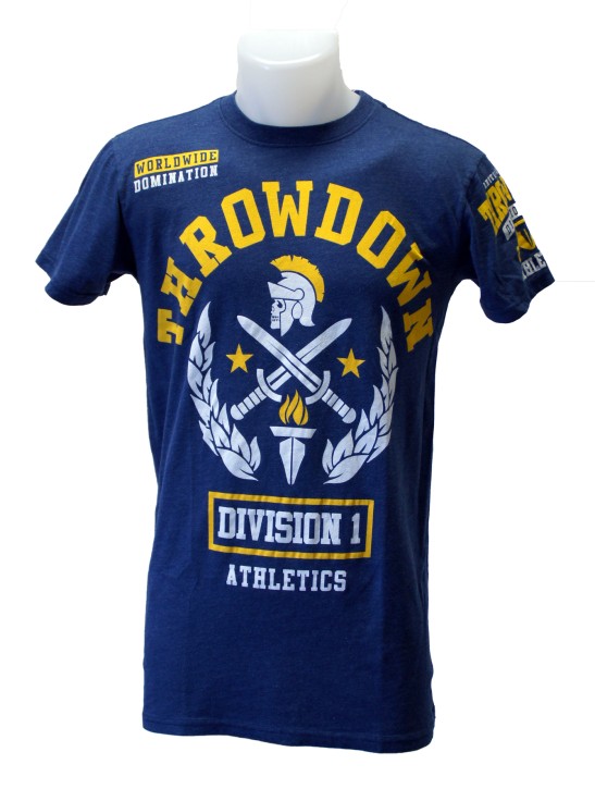 Sale Throwdown by Affliction Knighted Navy blue Shirt