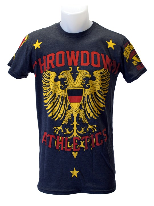 Sale Throwdown by Affliction Federal black shirt