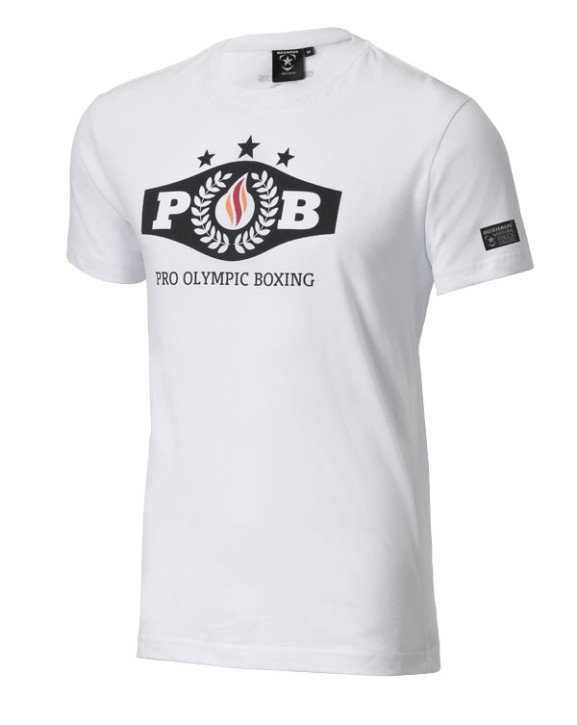 Abverkauf BOXHAUS Brand pro olympic boxing T-Shirt white