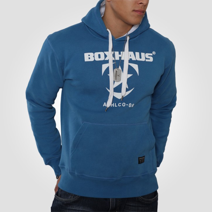 Abverkauf INCEPT Hoodie azur blue by BOXHAUS Brand