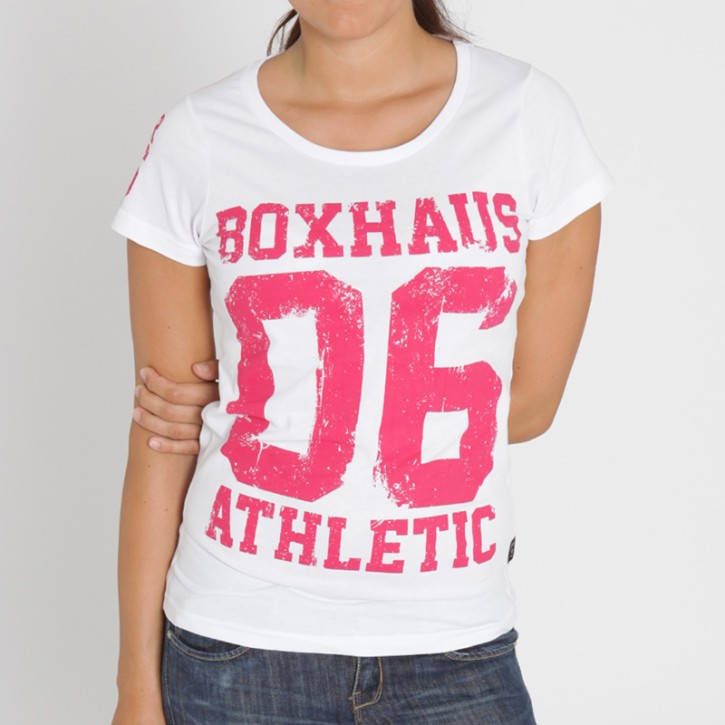 Abverkauf BOXHAUS Brand Athl 06 Women Tee White L XL