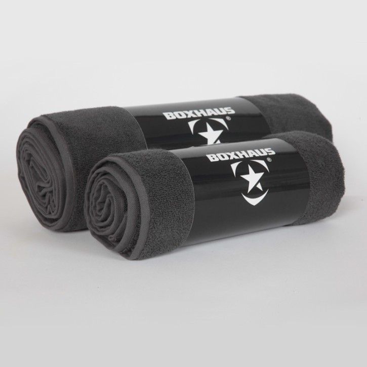 Sale BOXHAUS Brand Incept Towel jet Black