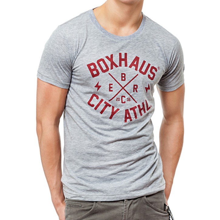 Sale BOXHAUS Brand Core T- Shirt Gray htr