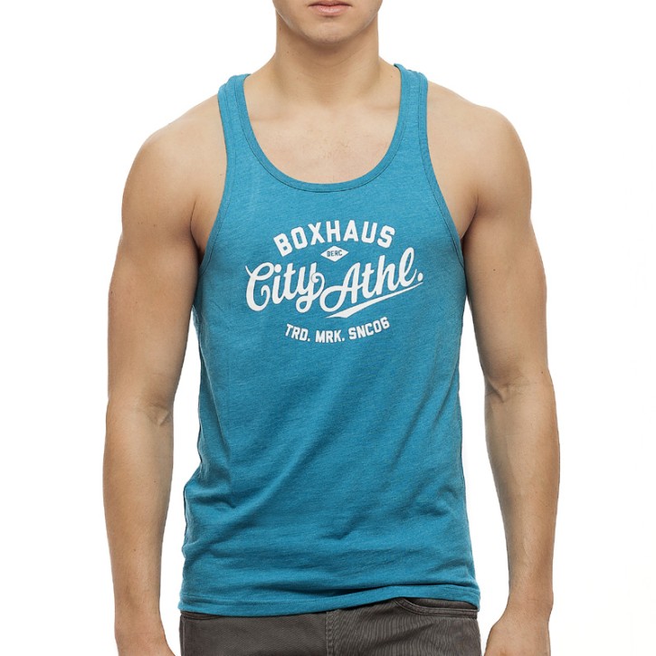 Abverkauf BOXHAUS Brand Trained Tank Top Men blue htr