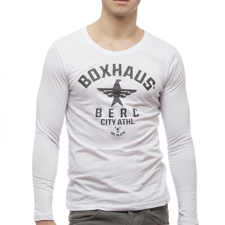 Abverkauf BOXHAUS Brand SOAR Longsleeve Shirt White