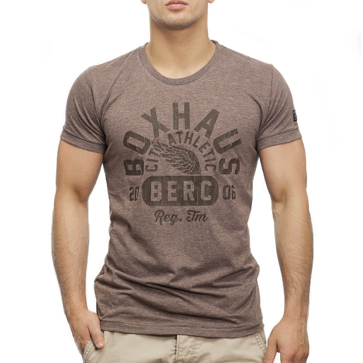 Abverkauf BOXHAUS Brand CRUZ Shirt brown htr