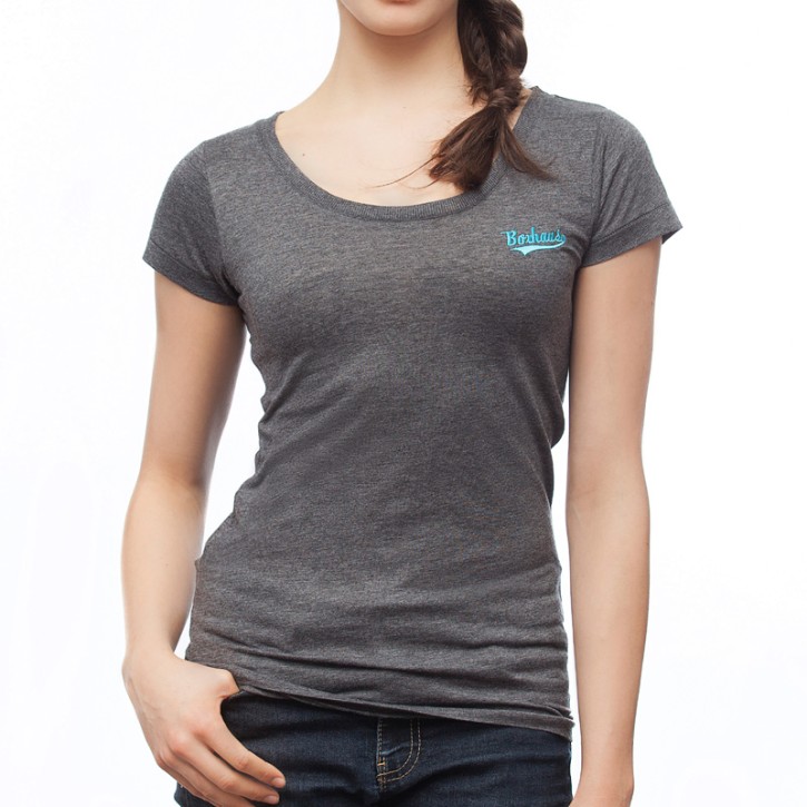Sale BOXHAUS Brand Sairon Women T-Shirt Darkgrey htr