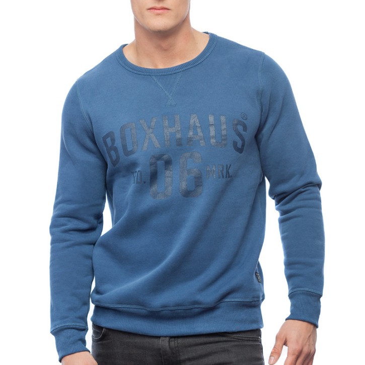 Abverkauf BOXHAUS Brand Fynch Sweatshirt laneblue