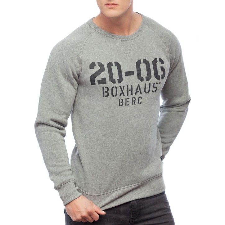 Abverkauf BOXHAUS Brand Cortez Sweatshirt Grey htr