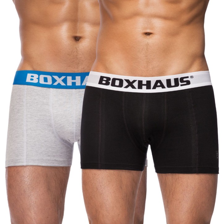 Sale BOXHAUS Brand Underwear Men 2Pack Black & Grey