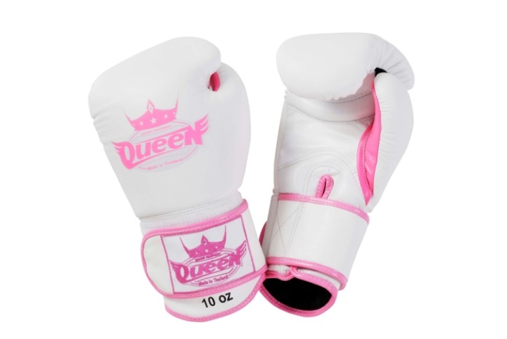Queen boxing gloves BGQ 1 white