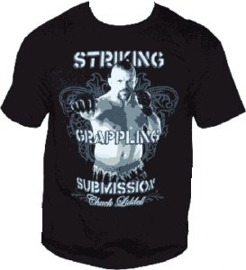 Abverkauf MMA Authentics Chuck Liddell Submission Shirt nur Gr,X