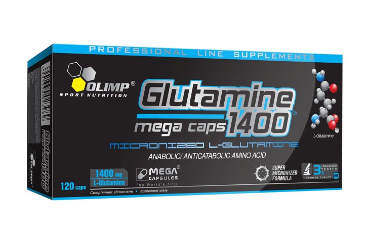 Abverkauf Olimp L-Glutamine Mega Caps 120Kaps,
