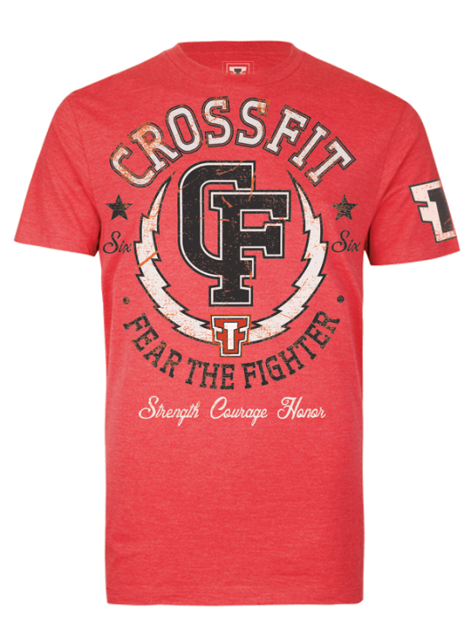 Sale Fear The Fighter FTF Red Shirt