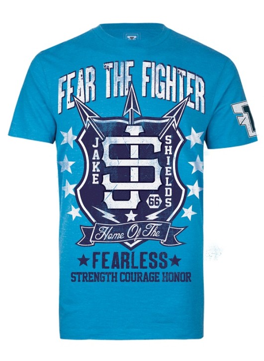 Abverkauf Fear The Fighter FTF Jake Shields Signature T Shirt