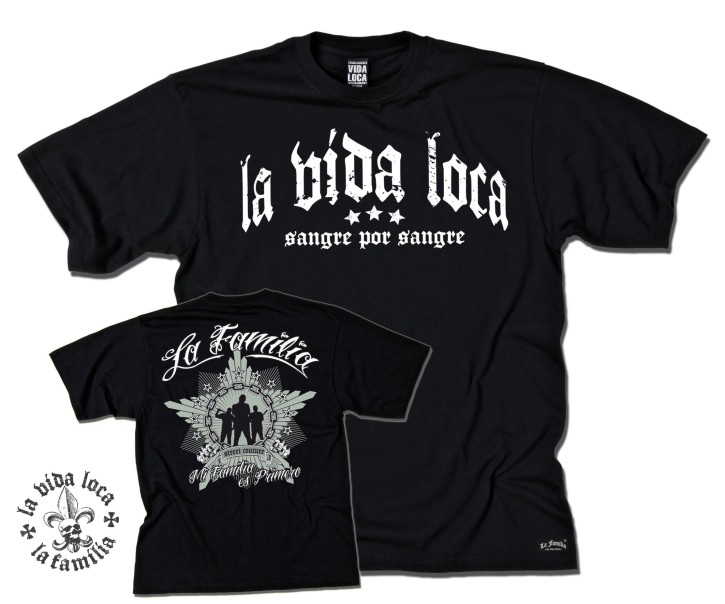 La Vida Loca Fight Shirt black 1202TSBK