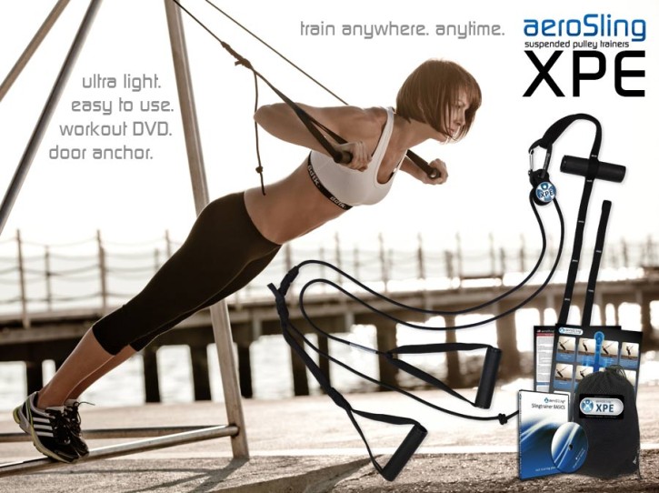 Abverkauf aeroSling XPE Slingtrainer mit Umlenkrolle
