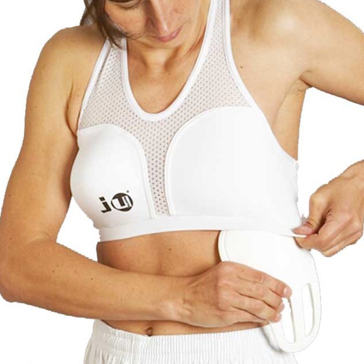 Ju- Sports Brustschutz für Damen Cool Guard Super Komplett White