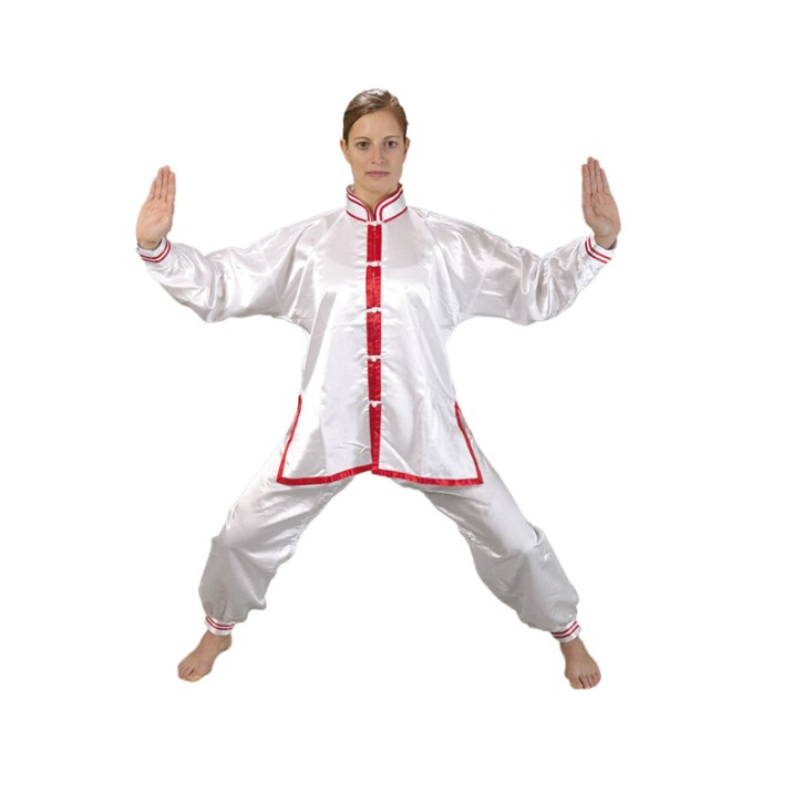 Ju-Sports Tai Chi Suit White Red
