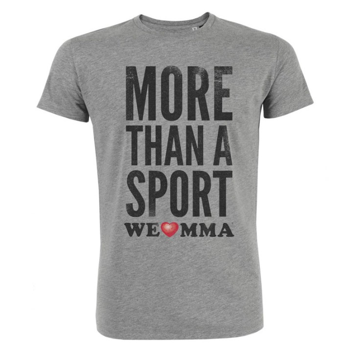 ABVERKAUF WE LOVE MMA More than a sport Shirt Grey