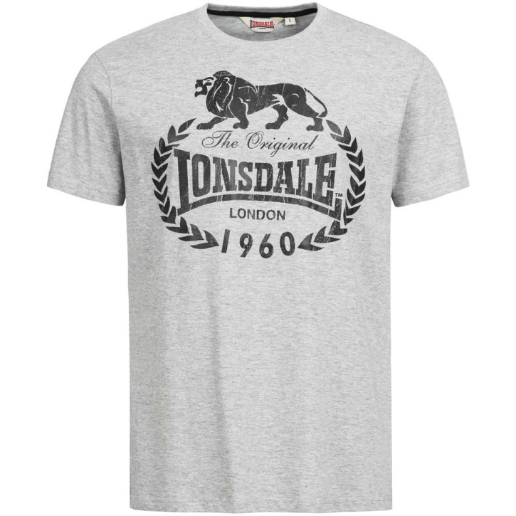 Lonsdale Men Regular Fit T-Shirt Bracknell Grey