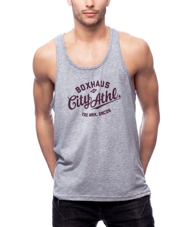 Sale BOXHAUS Brand Trained Tank Top Men Gray htr