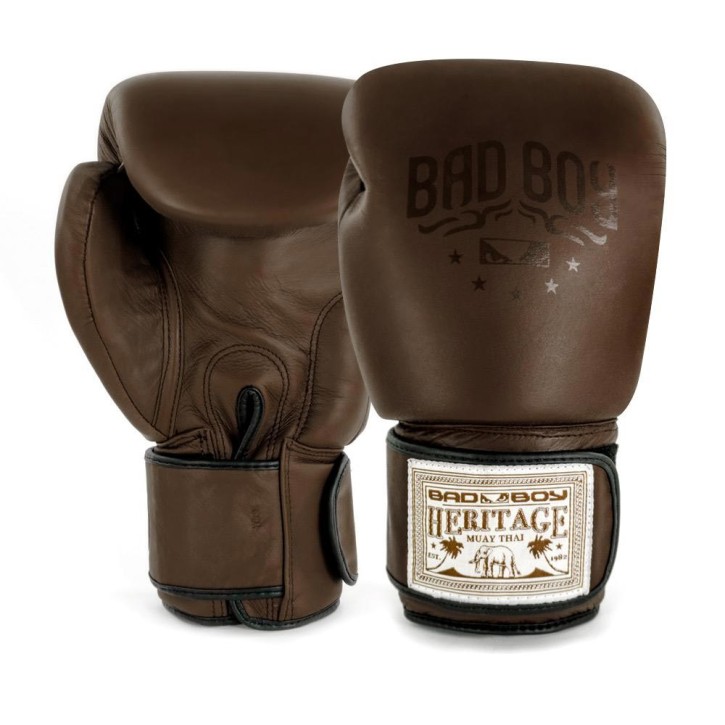 Bad Boy Heritage Thai Boxing Gloves Brown