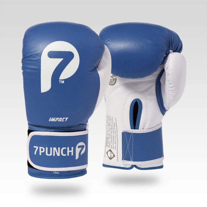 7PUNCH Impact Boxhandschuhe Leder blue