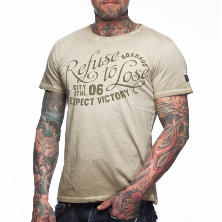Abverkauf BOXHAUS Brand Draw T-Shirt sand